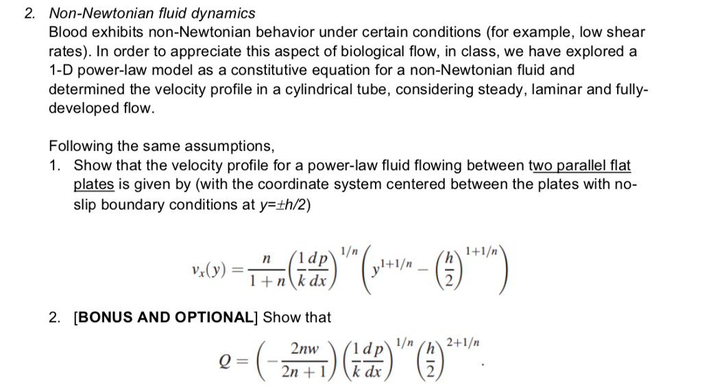 solved-2-non-newtonian-fluid-dynamics-blood-exhibits-chegg