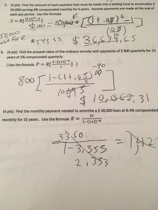 Solved Find the amount of each payment that must be made | Chegg.com