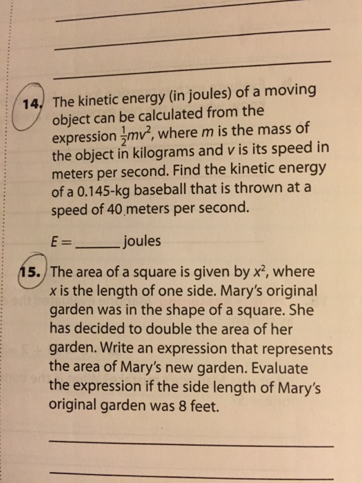 Solved The kinetic energy (in joules) of a moving object can | Chegg.com