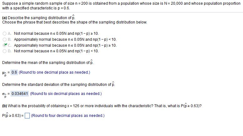 Solved Suppose a simple random sample of size n = 200 is | Chegg.com