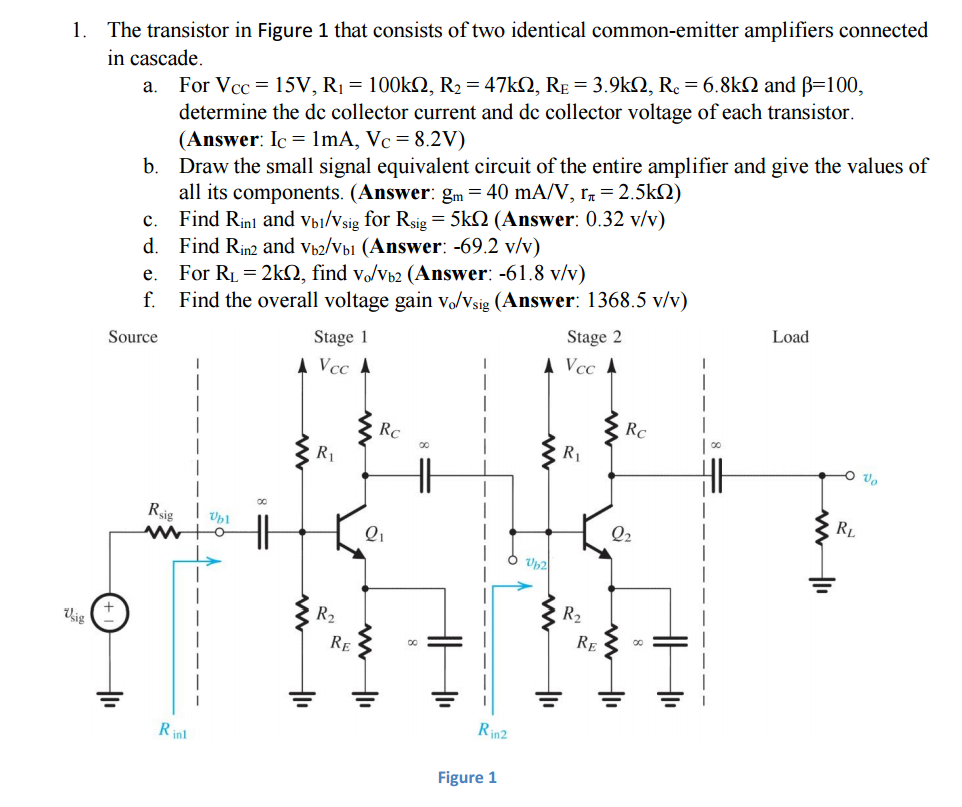 Solved The transistor in Figure 1 that consists of two | Chegg.com