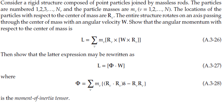 Solved Consider a rigid structure composed of point | Chegg.com