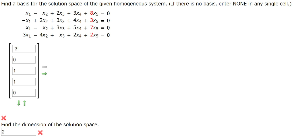 Solved Find a basis for the solution space of the given | Chegg.com