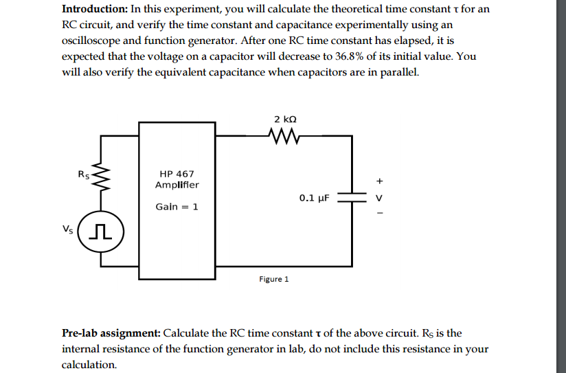 rc time constant calculator