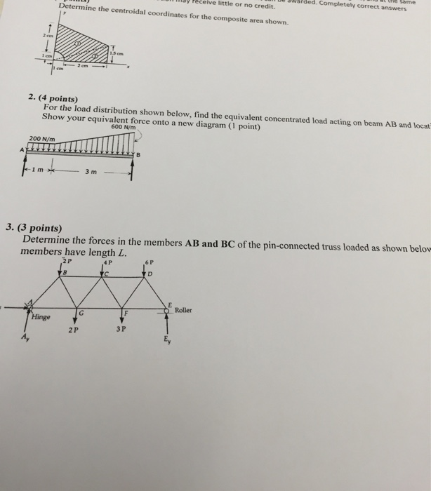 Solved For The Load Shown Below Find The Equivalent Chegg
