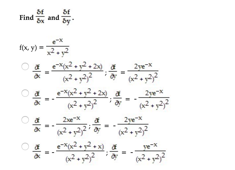 Solved Find Deltaf Deltax And Deltaf Deltay. F(x, Y) = 