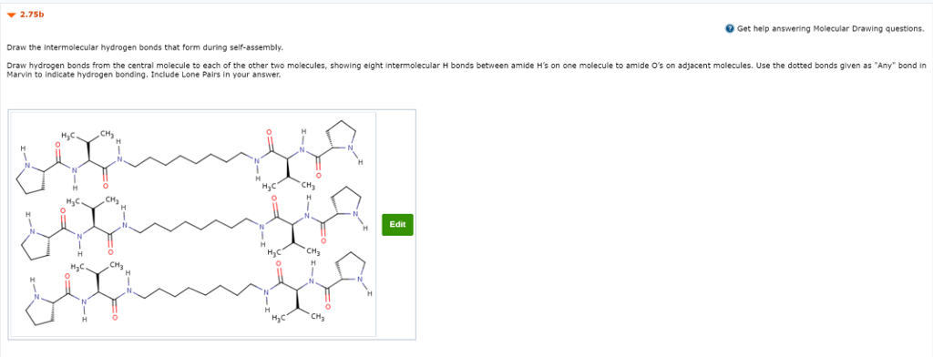 Solved Draw the intermolecular hydrogen bonds that form | Chegg.com