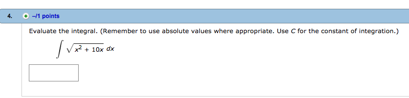 The Cell Currently Evaluated Contains A Constant Solved Evaluate the integral. Remember to use absolute | Chegg.com