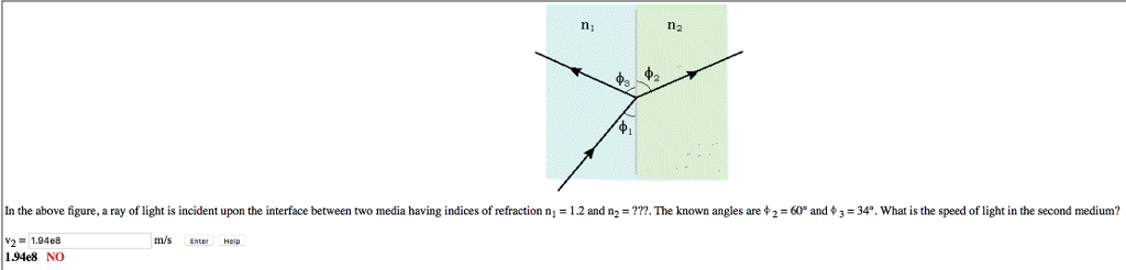 Solved In the above figure, a ray of light is incident upon | Chegg.com