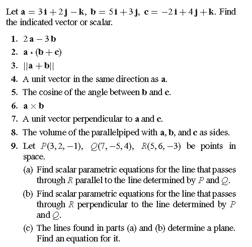 Solved Let A 3i 2j k B 5i 3j C 2i 4j K Find Chegg