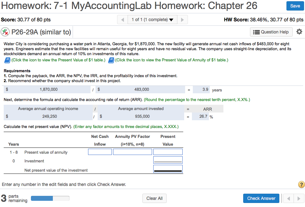 mylab accounting homework answers