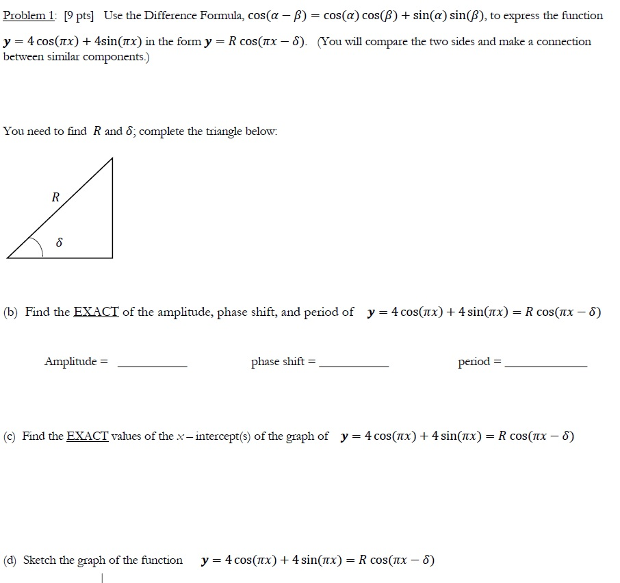 Cos Alpha + Beta Formula at Kim Courtney blog