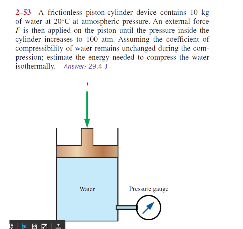 Solved 253 A frictionless pistoncylinder device contains