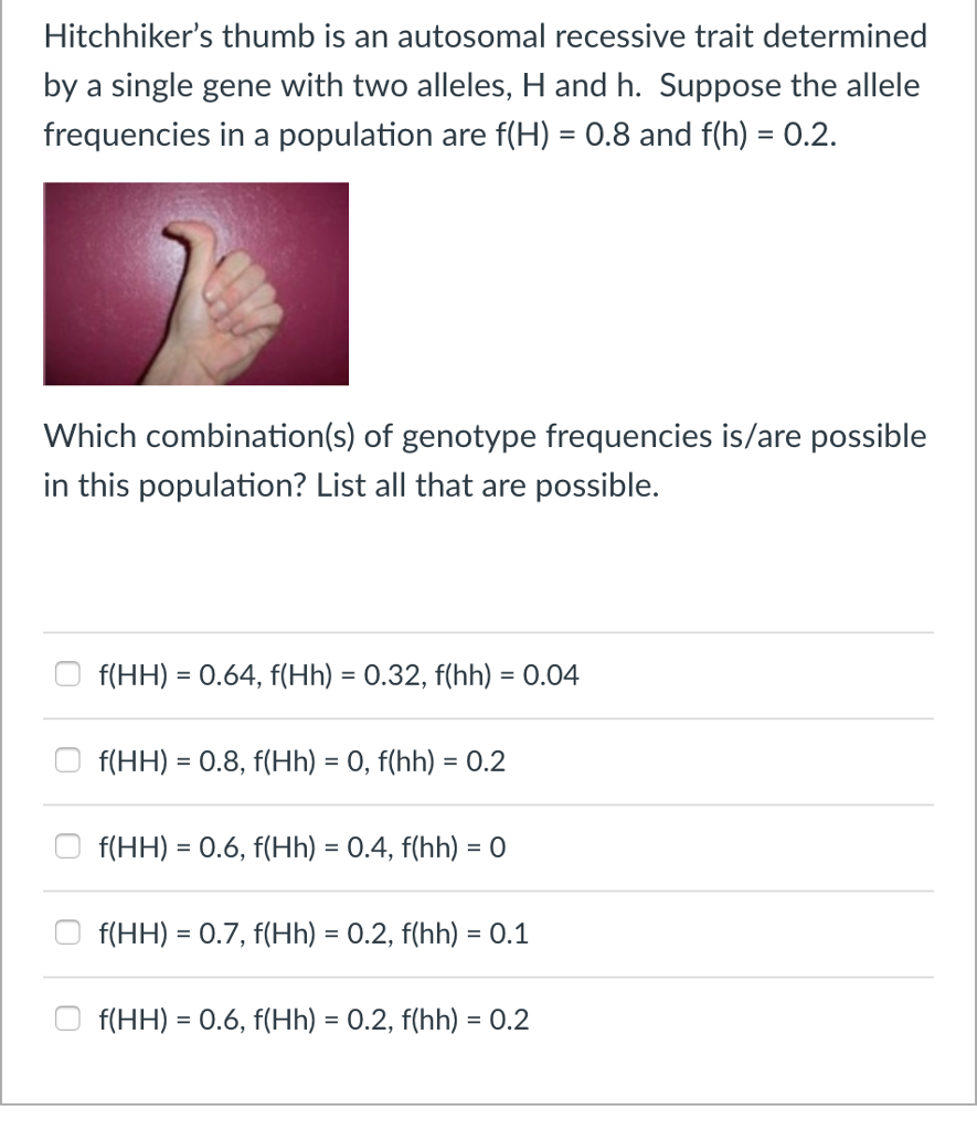 solved-hitchhiker-s-thumb-is-an-autosomal-recessive-trait-chegg