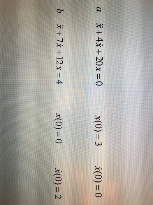Solved Solve The Following Differential Equations Using Chegg