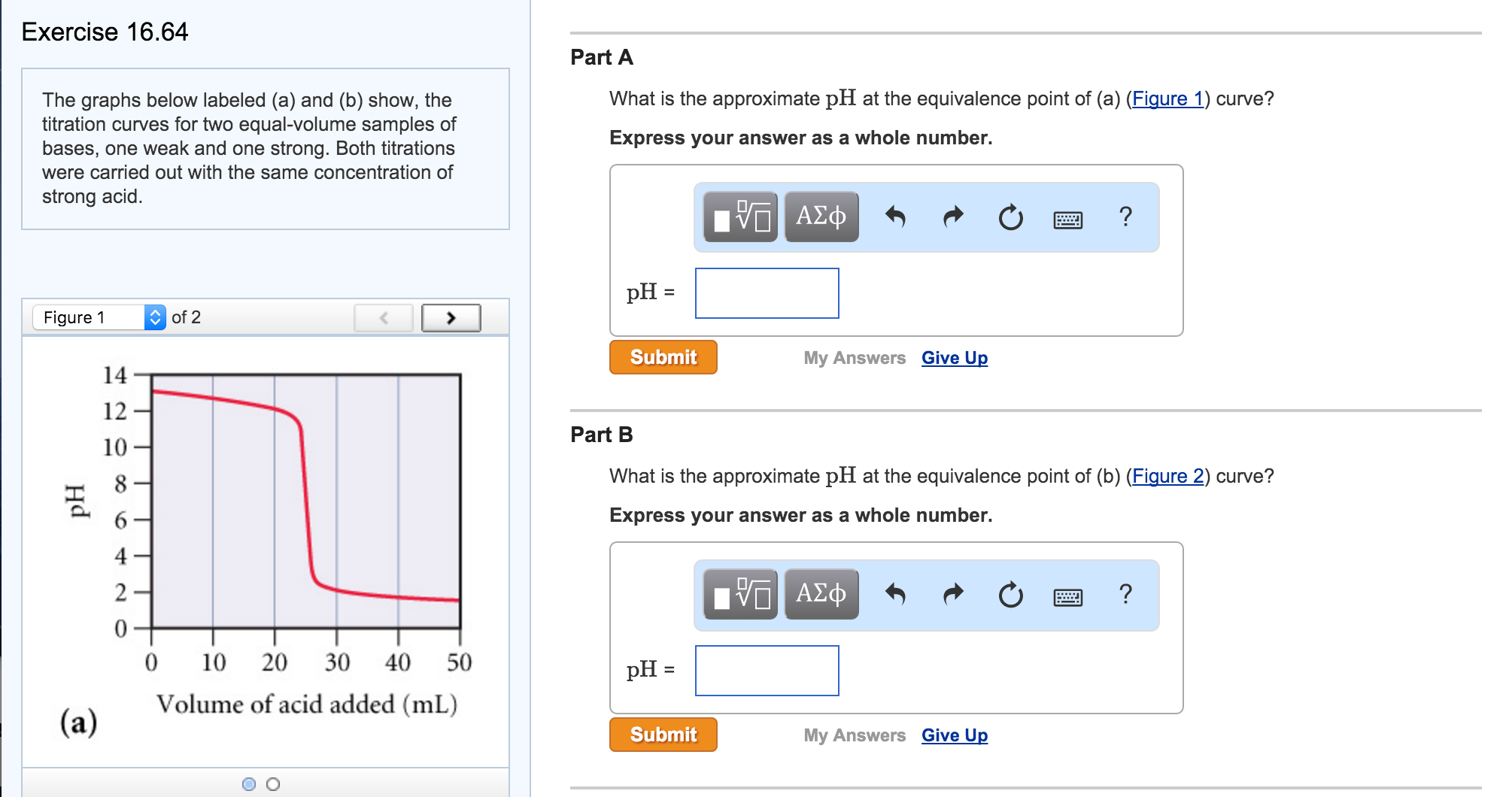 Solved Exercise 16.64 The Graphs Below Labeled (a) And (b) | Chegg.com