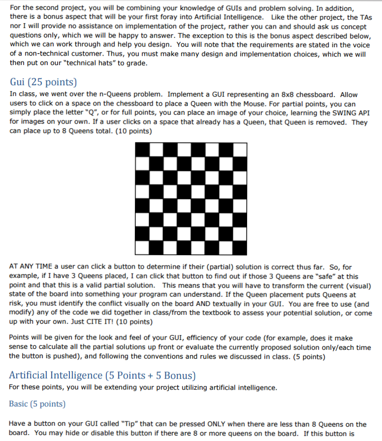 Solved For the second project, you will be combining your | Chegg.com