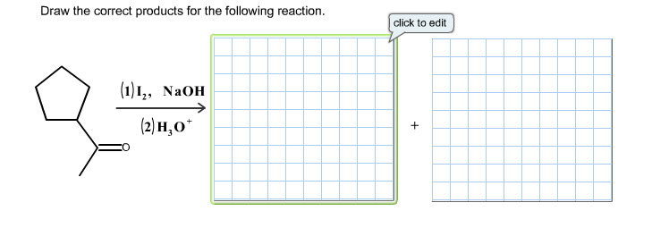 Solved Draw the correct products for the following reaction. | Chegg.com