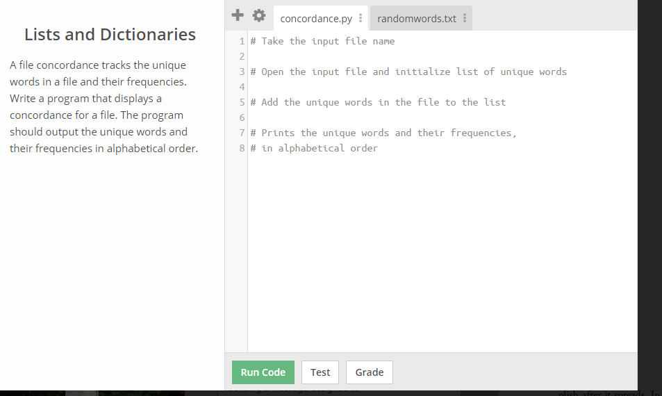 solved-a-file-concordance-tracks-the-unique-words-in-a-file-chegg