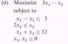 Solved Solve the following (Simplex Method):(d) Maximize 3x1 | Chegg.com