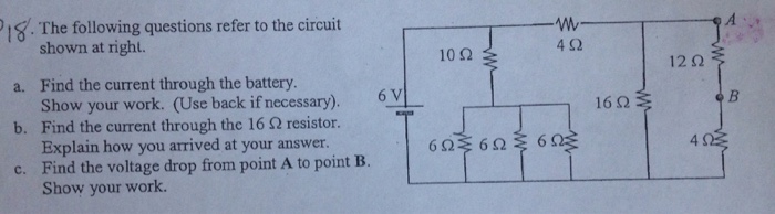 Solved The following questions refer to the circuit shown at | Chegg.com