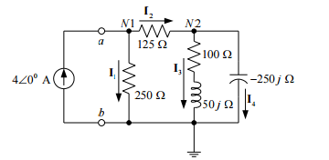 Solved a.Find the equivalent input impedance between nodes a | Chegg.com