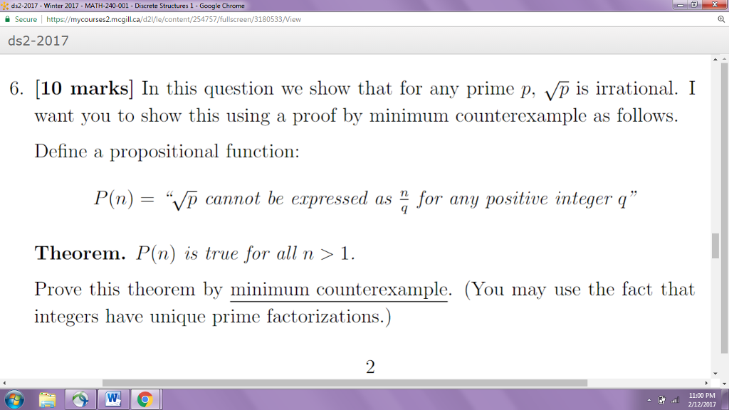 Solved ds22017Winter 2017 MATH240001 Discrete Structures