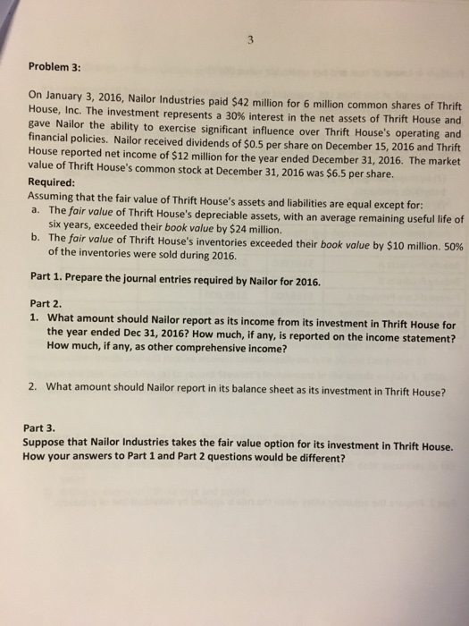 Solved On January 3, 2016, Nailor Industries paid 42