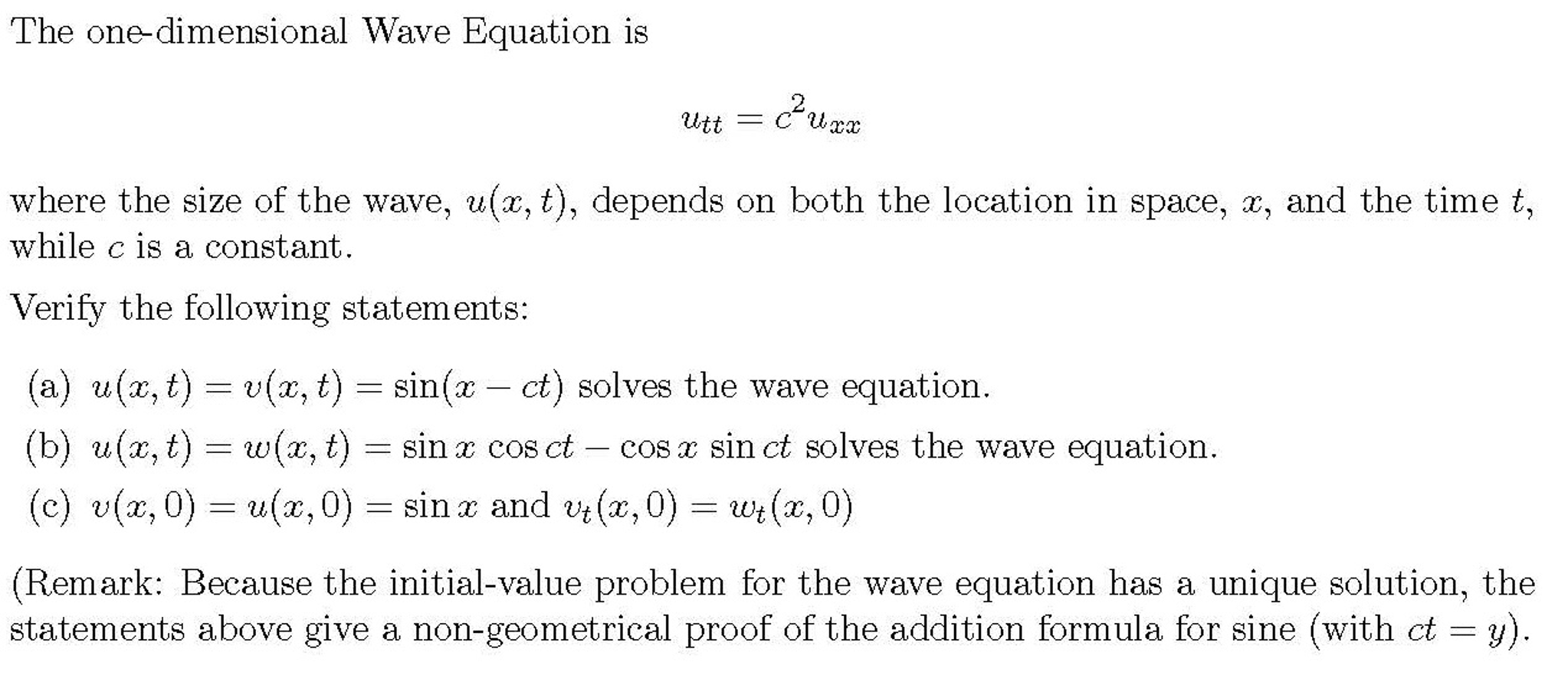 solved-the-one-dimensional-wave-equation-is-u-tt-c-2u-xx-chegg