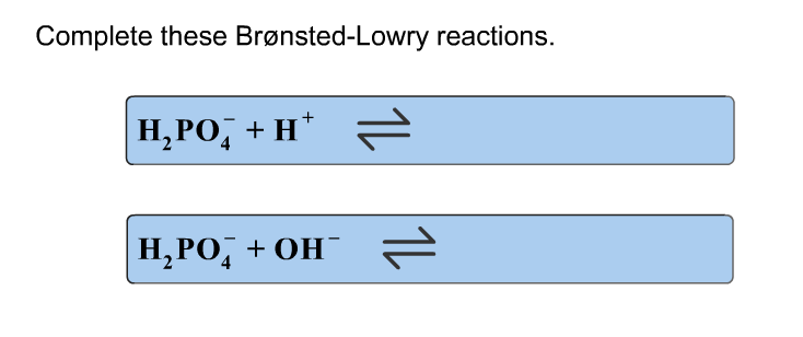 Solved Complete these Bronsted-Lowry reactions. | Chegg.com