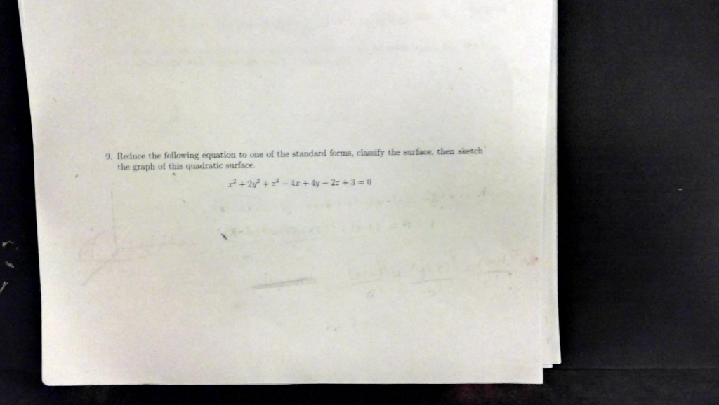 Solved Reduce the following equation to one of the standard