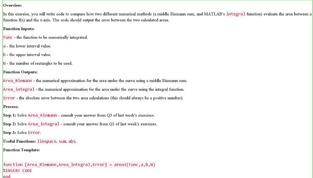 Solved Overview: this exercise, you will write code to | Chegg.com
