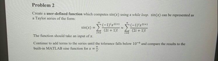 Solved Problem 2 Create a user-defined function which | Chegg.com