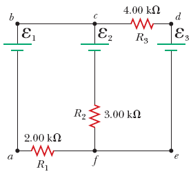 Solved Using Kirchhoff's rules, find the following. (e m f1 | Chegg.com