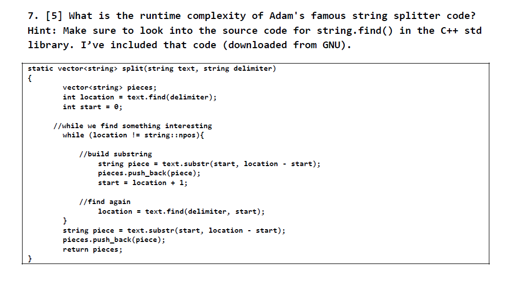 Solved 7 5 What Is The Runtime Complexity Of Adam S Chegg Solved 7 5 what is the runtime complexity of adam s chegg