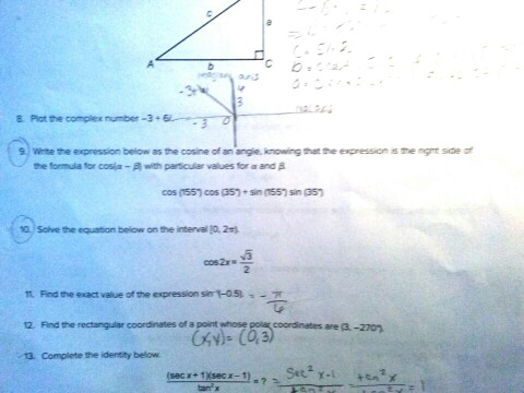 Solved Plot the complex number -3 + 6i Write the | Chegg.com