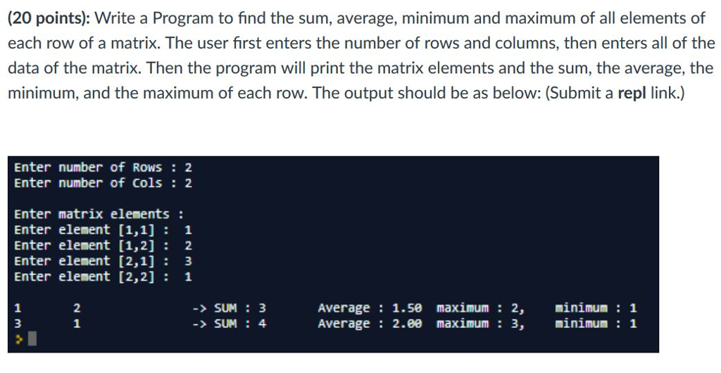 Solved 20 points Write a Program to find the sum Chegg