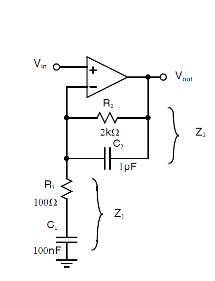 Solved Find the transfer function of the opamp circuit shown | Chegg.com