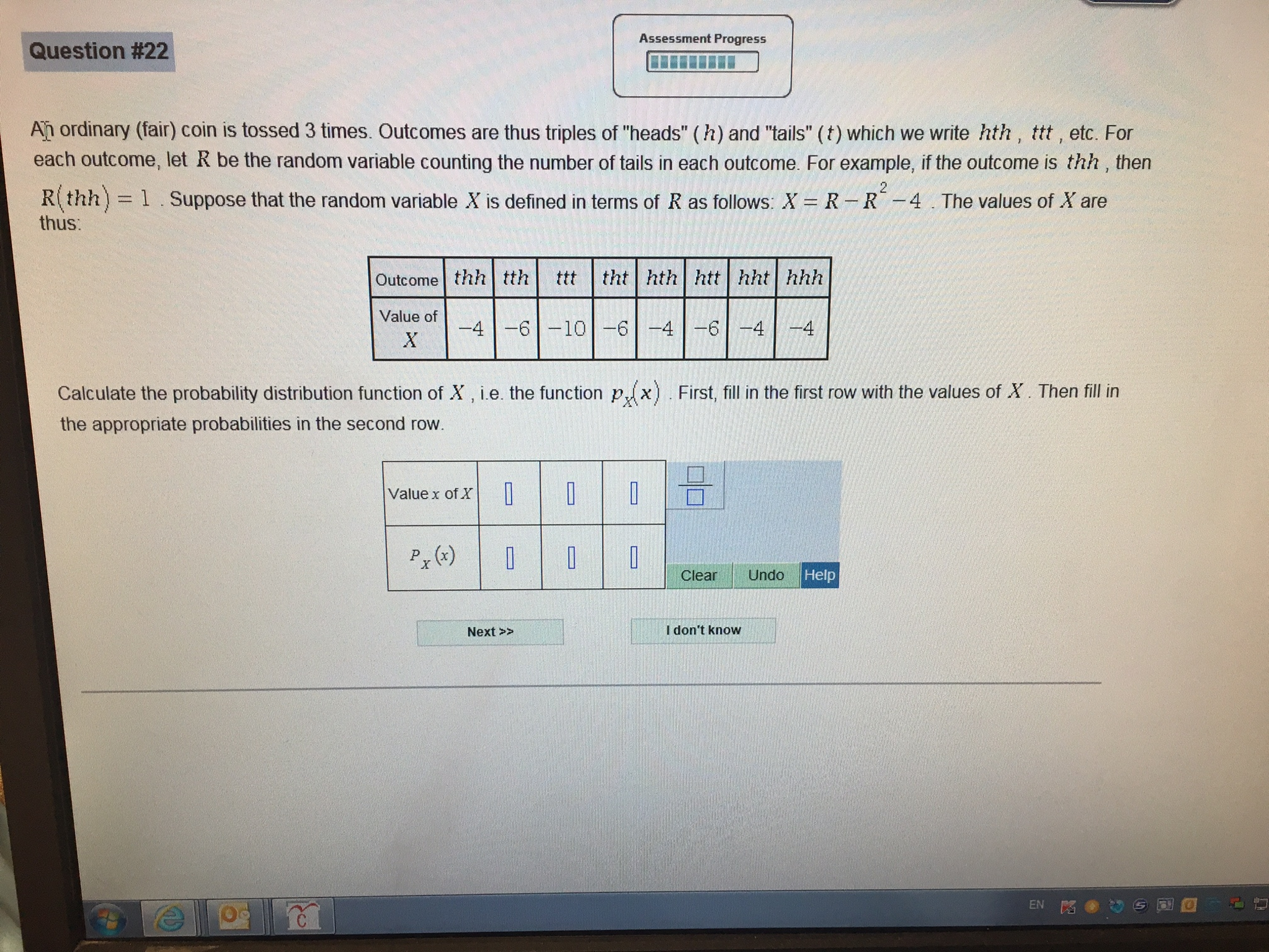 Solved An ordinary fair coin is tossed 3 times. Outcomes Chegg