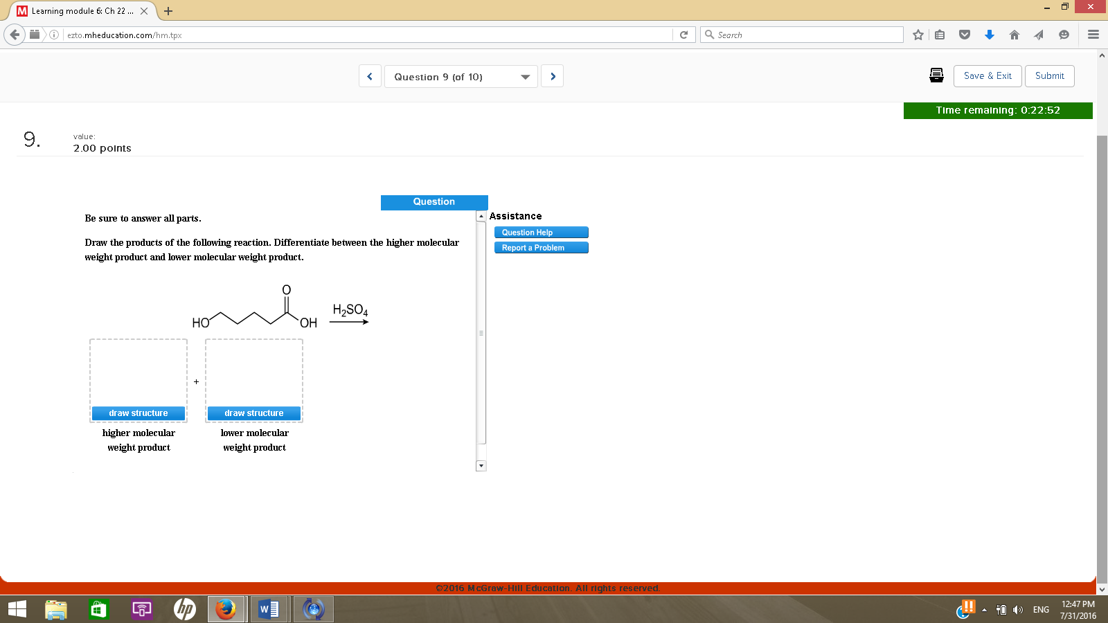 Solved Draw the products of the following reaction. | Chegg.com