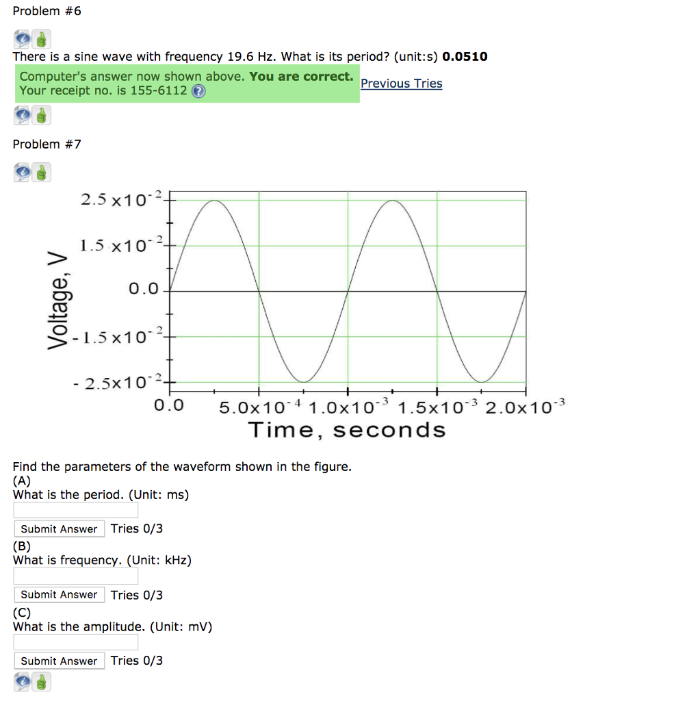 solved-problem-6-there-is-a-sine-wave-with-frequency-19-6-chegg