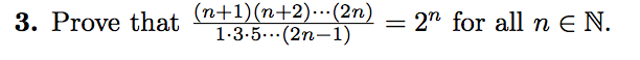 Solved Prove That N 1 N 2 2n 1 3 5 2n 1