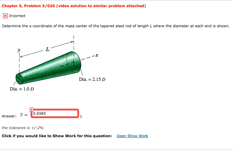 Solved Chapter 5 Problem 5 020 Video Solution To Similar Chegg Solved Chapter 5 Problem 5 020 Video Solution To Similar Chegg