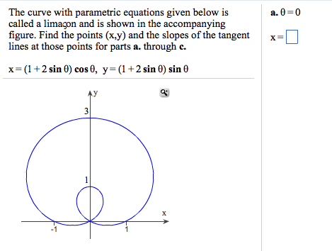 Solved The curve with parametric equations given below is | Chegg.com