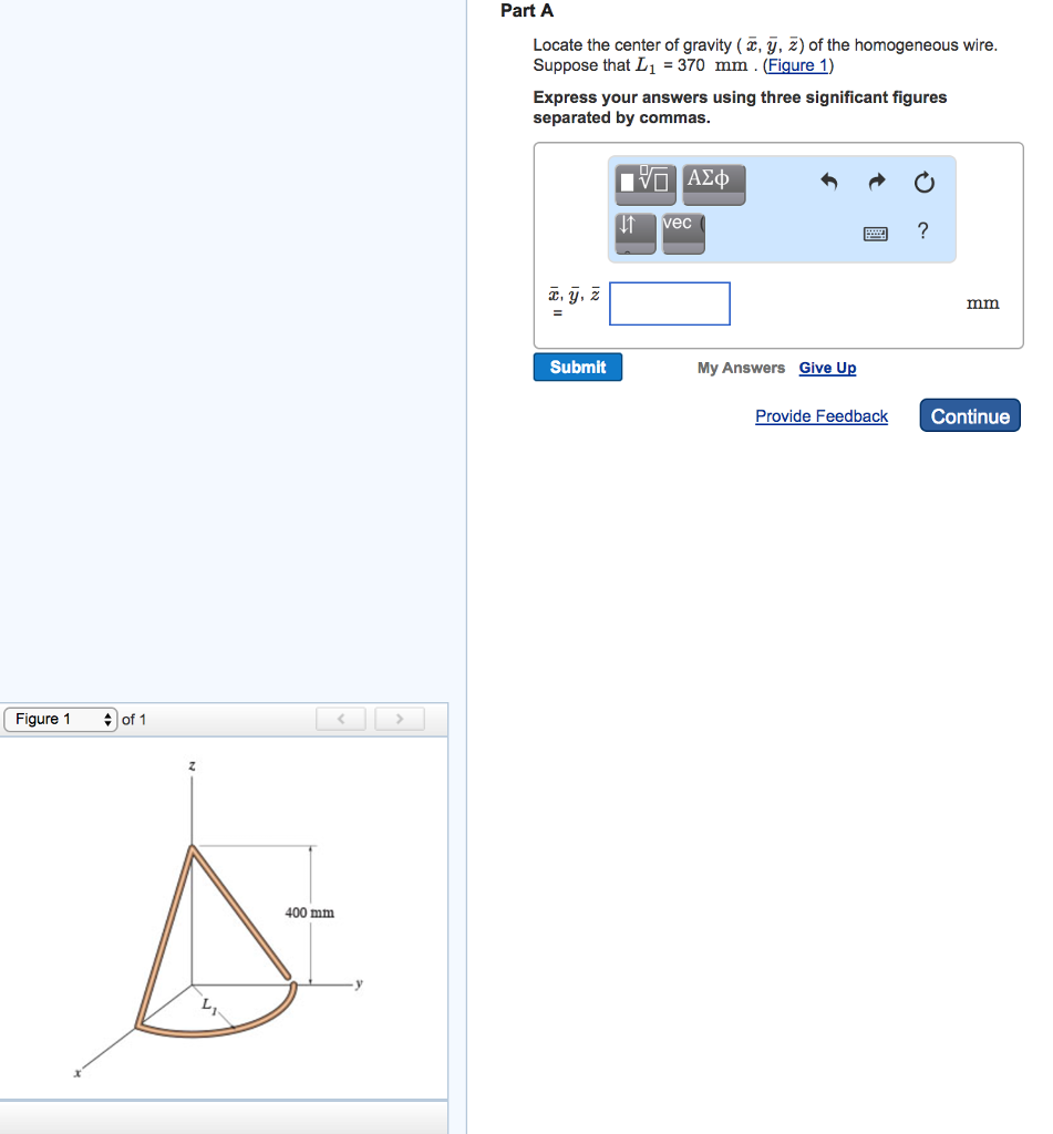 Solved Locate The Center Of Gravity (x Bar, Y Bar, Z Bar) | Chegg.com