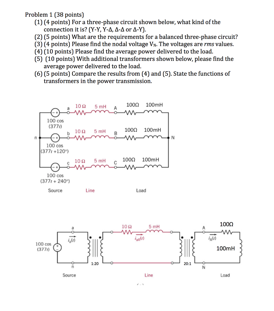 Solved Problem 1 (38 points) (1) (4 points) For a | Chegg.com