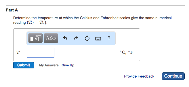 Solved Determine the temperature at which the Celsius and | Chegg.com