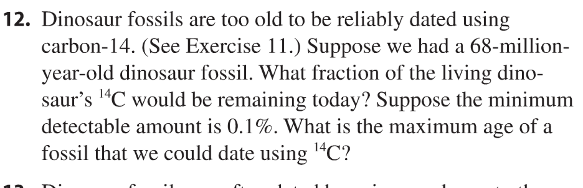 Solved Dinosaur fossils are too old to be reliably dated