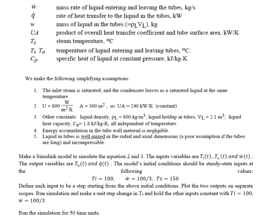 Solved Consider the heat exchange process shown in Figure 1.