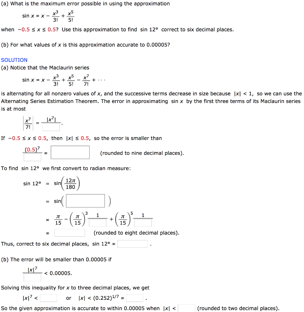 Solved (a) What is the maximum error possible in using the | Chegg.com